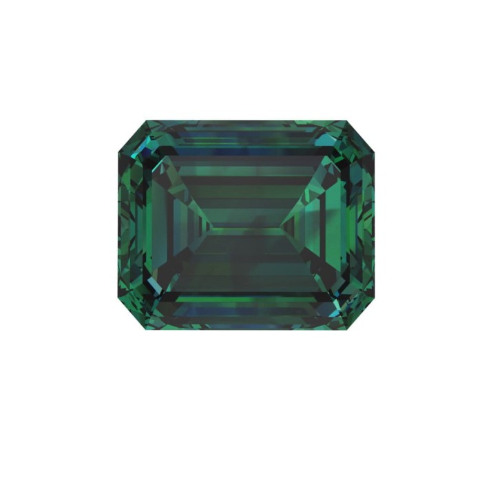 Moissanite / Emerald /Zielony/ VVS1