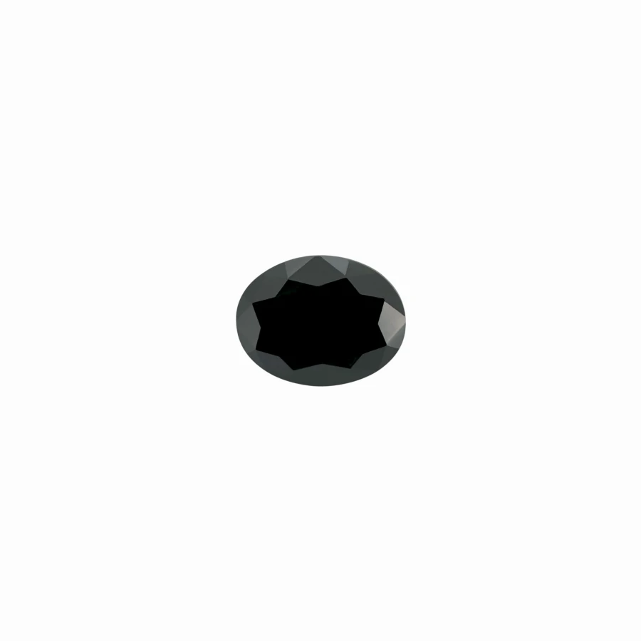 Moissanite / OVAL / Czarny / VVS1
