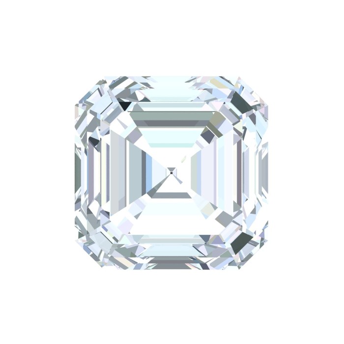Moissanite / Asscher / DEF / VVS1