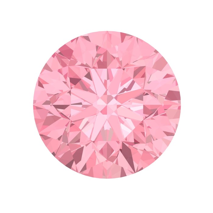 Moissanite /Okrągły/ Różowy / VVS1