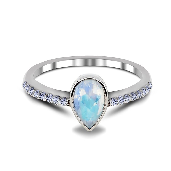 Pierścionek Moonstone Mimas- srebro 925