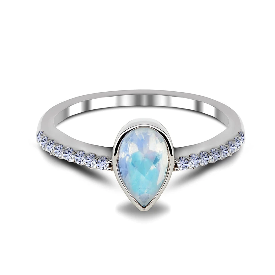 Pierścionek Moonstone Mimas- srebro 925