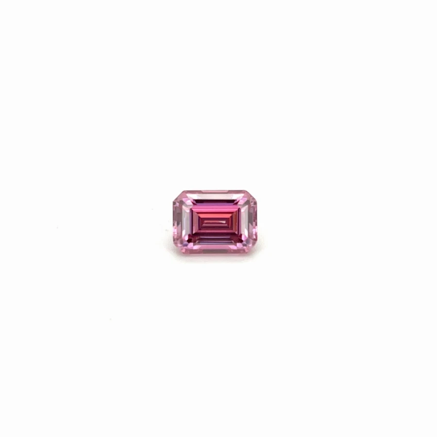 Moissanite / Emerald / Różowy / VVS1