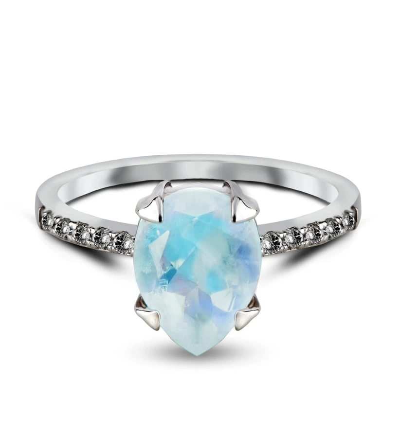 Pierścionek Moonstone Rea - srebro 925