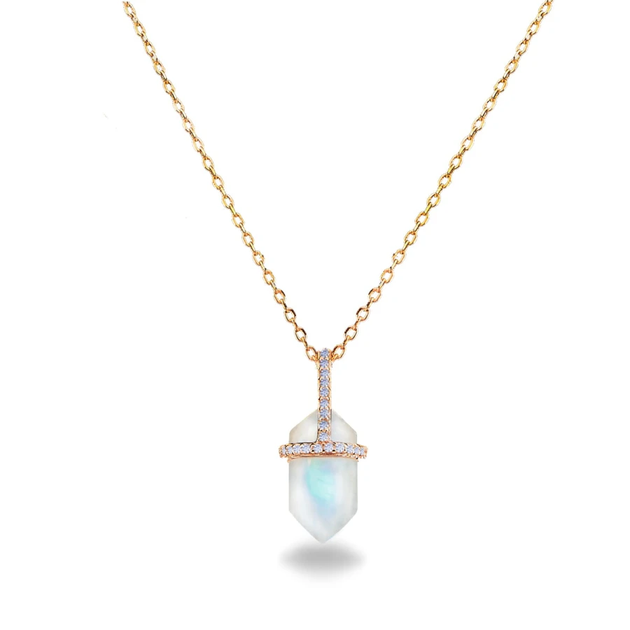 Naszyjnik Moonstone Enceladus - srebro 925