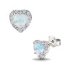 Kolczyki Moonstone Dione - srebro 925