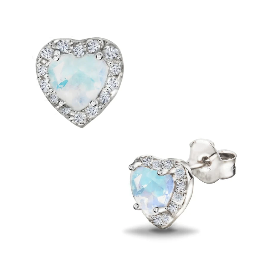 Kolczyki Moonstone Dione - srebro 925