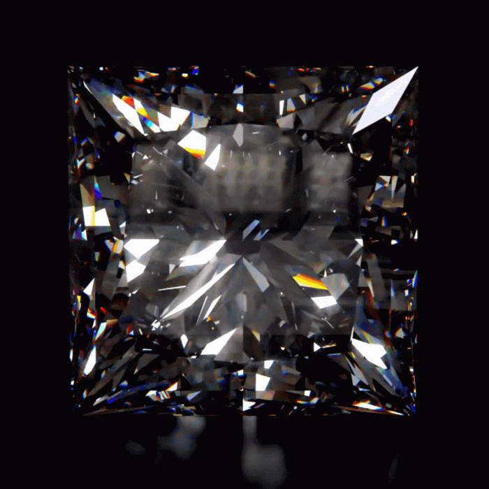 Moissanite / Princess / DEF/ VVS1