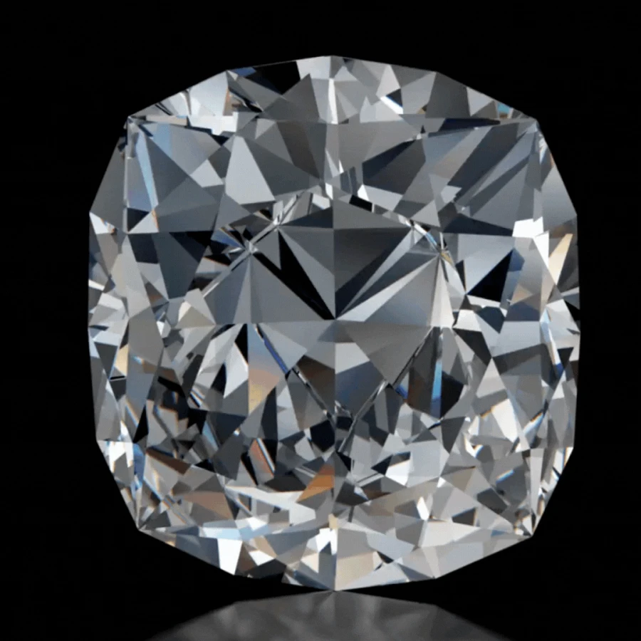 Moissanite / Poduszka / DEF/ VVS