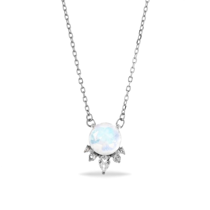 Naszyjnik Moonstone Febe - srebro 925