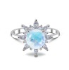 Pierścionek Moonstone Febe - srebro 925