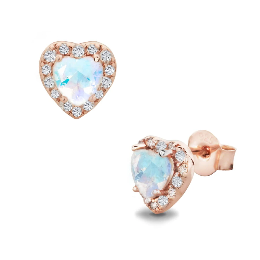 Kolczyki Moonstone Dione - srebro 925