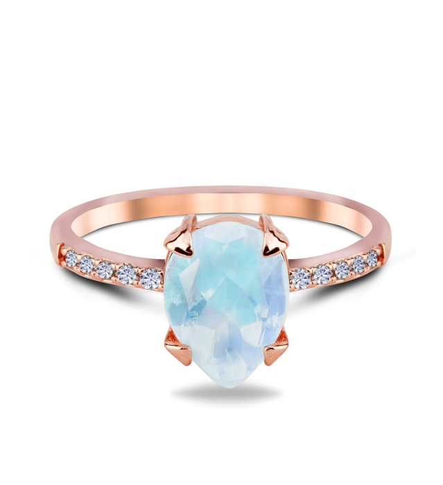 Pierścionek Moonstone Rea - srebro 925