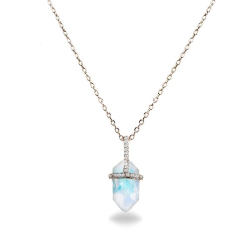 Naszyjnik Moonstone Enceladus - srebro 925