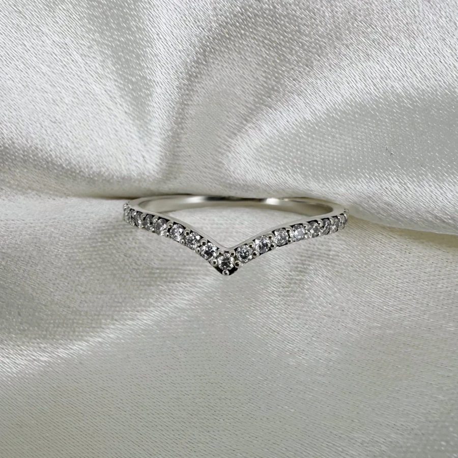 Obrączka z moissanitami 0,23ct Eterna: Aurora V