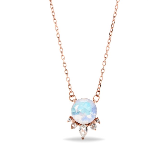 Naszyjnik Moonstone Febe - srebro 925