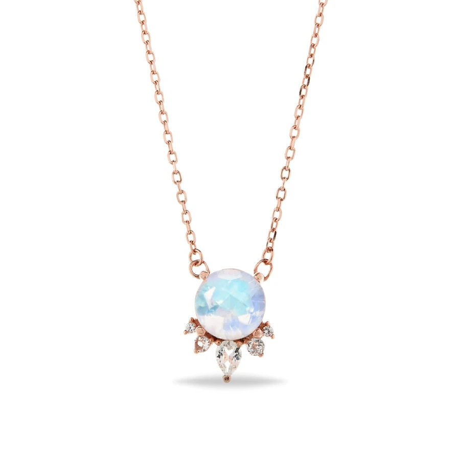 Naszyjnik Moonstone Febe - srebro 925