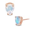 Kolczyki Moonstone Daphnis - srebro 925