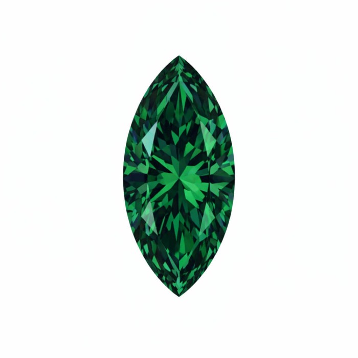 Moissanite / Markiza / ZIELONA / VVS1