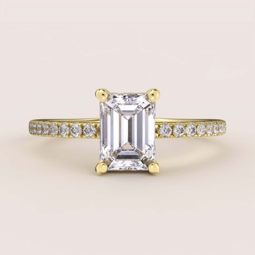 pierscionek-zareczynowy-halo-diament-laboratoryjny-1ct-szlif-szmaragdowy-zolte-zloto-bok-venice-hariets