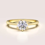 Pierścionek zaręczynowy w 24h Solitaire z diamentem laboratoryjnym – Antica złoto 585