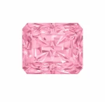 Moissanite / Radiant / Różowy / VVS1 