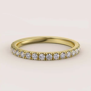 Pierścionek z moissanitami w 24h 0.27ct - Harmony złoto 585
